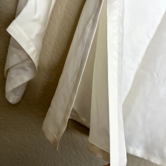 Ralph Lauren BLACK LABEL NEW Blouse Top Women 8 White Silk Quiet Luxury Designer - Picture 12 of 14